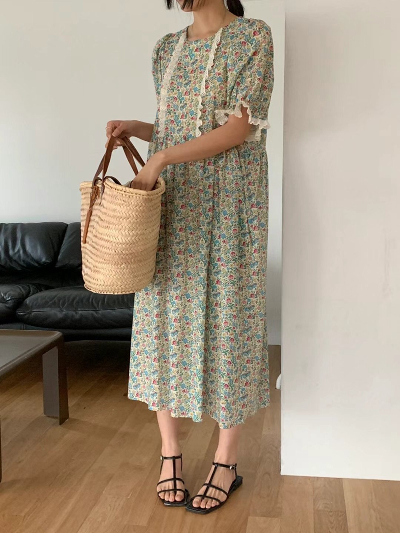 STYLE LOUNGE東大門㊣代購女士新品時尚25春夏連衣裙含腰繩STYLE LOUNGE連衣裙