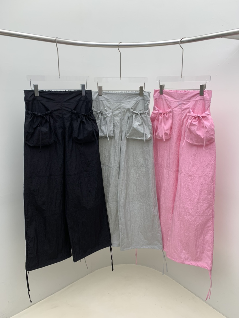 SEOLO韓國直郵㊣女裝新款休閑真品熱賣25春夏時尚休閑褲口袋Seolo seoul休閑褲