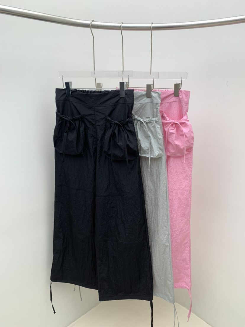 SEOLO韓國直郵㊣女裝新款休閑真品熱賣25春夏時尚休閑褲口袋Seolo seoul休閑褲