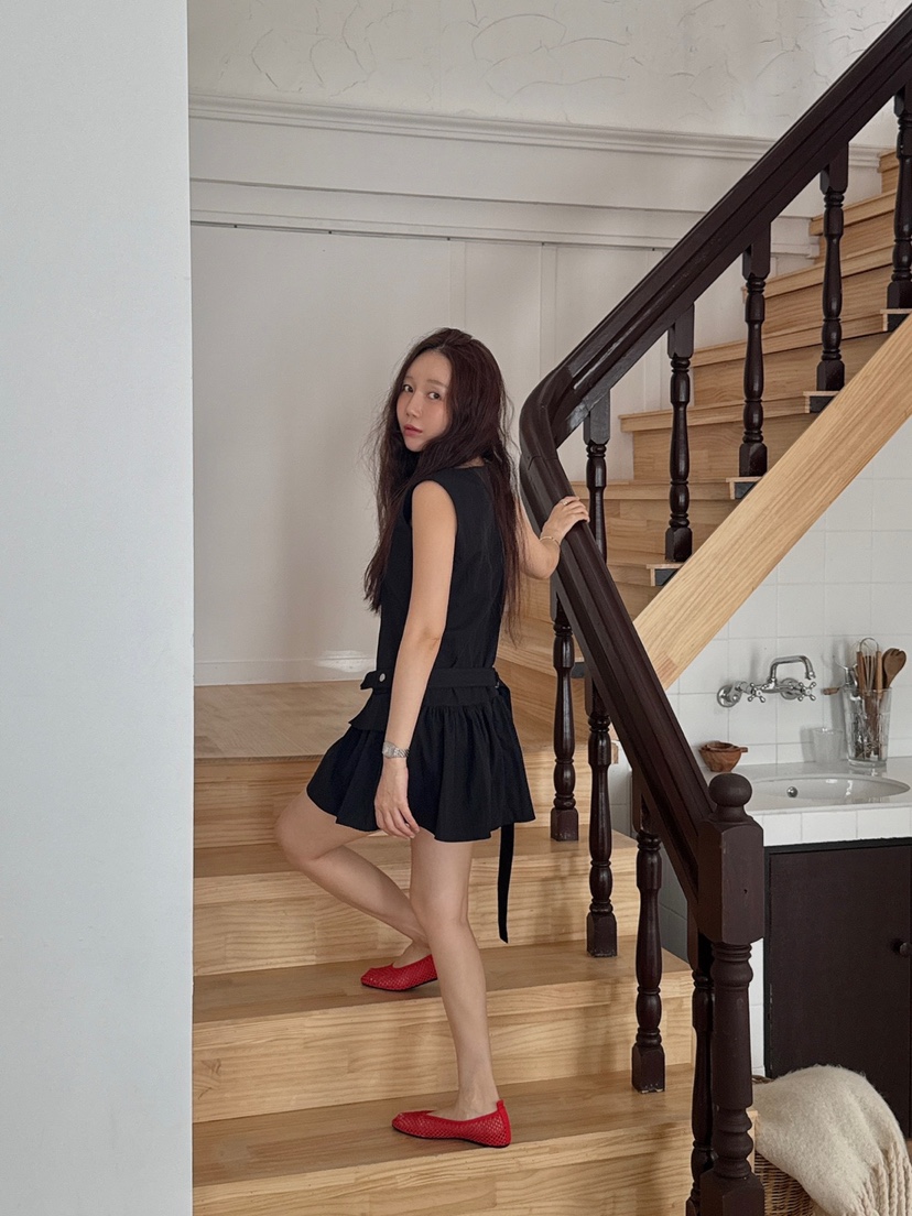 MADE-P東大門㊣直郵女裝新品人氣25春夏推薦真品連衣裙含腰帶MADE-P連衣裙