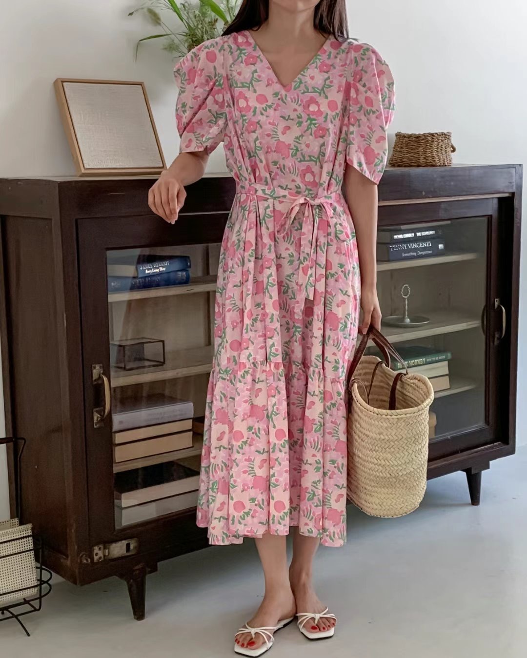 STYLE LOUNGE東大門㊣代購女士新款休閑25春夏職業人氣連衣裙STYLE LOUNGE連衣裙圖色2