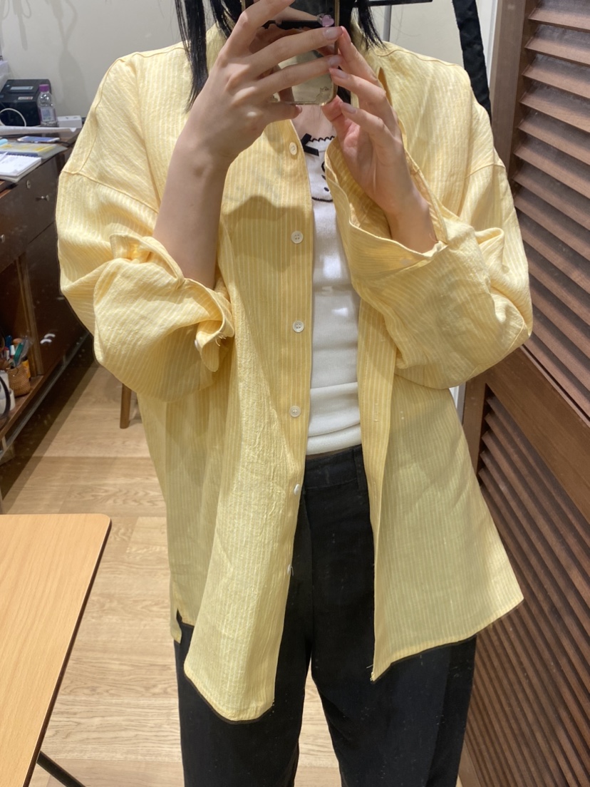 GILLI東大門㊣實拍女裝新款休閑熱賣人氣時尚襯衫蕾絲衫亞麻布GILLI襯衫/蕾絲衫