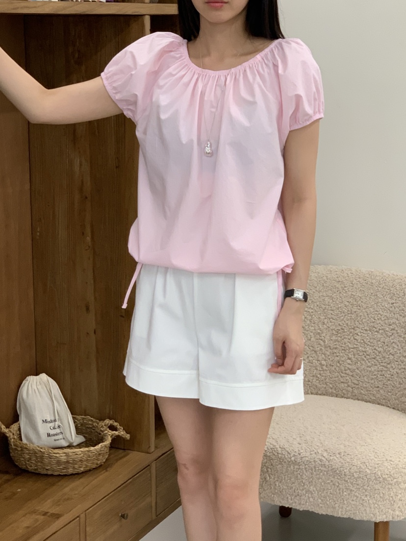 NOUVEAU東大門㊣直郵女士新款推薦時尚職業襯衫蕾絲衫棉質露肩NOUVEAU襯衫/蕾絲衫