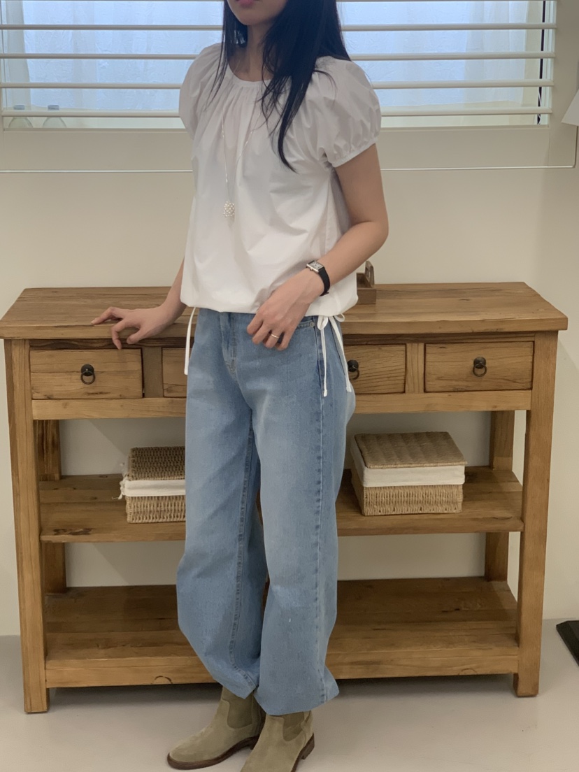 NOUVEAU東大門㊣直郵女士新款推薦時尚職業襯衫蕾絲衫棉質露肩NOUVEAU襯衫/蕾絲衫
