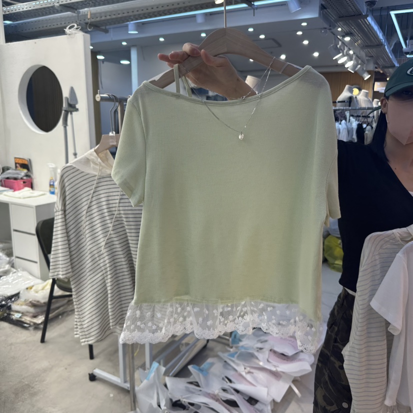 LULULALLA韓國直郵㊣女士新品職業推薦時尚熱賣休閑真品T恤LULULALLAT恤