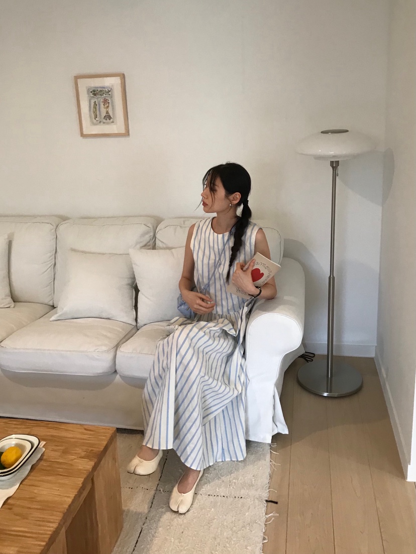ME MO韓國直郵㊣女裝新品時尚真品職業推薦連衣裙不含腰帶ME MO連衣裙圖色2