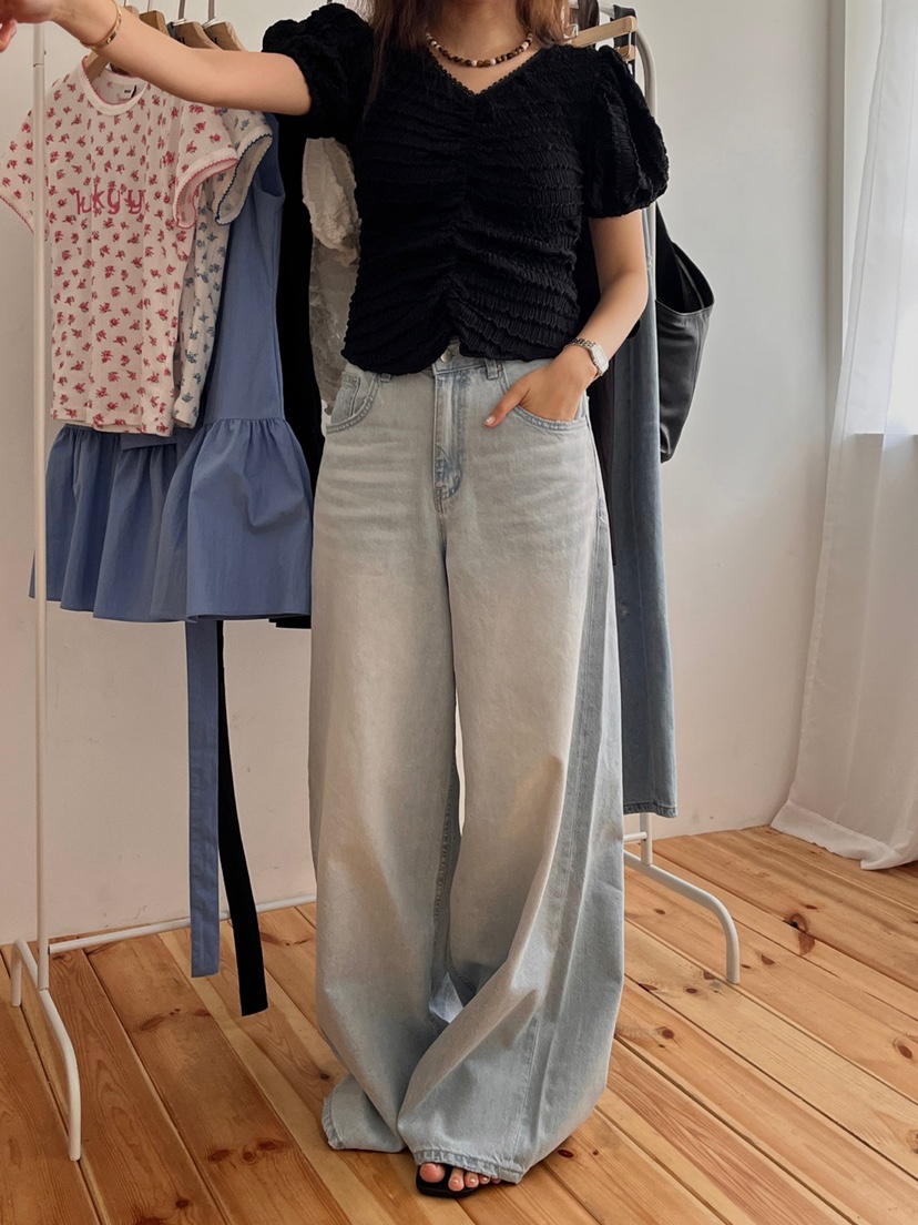MADE-P東大門㊣代購女士新品推薦熱賣時尚職業真品25春夏牛仔褲MADE-P牛仔褲