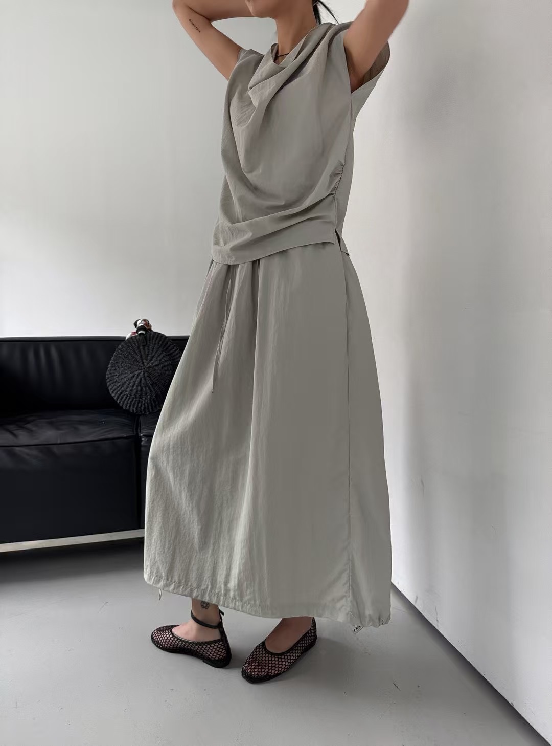 MINTYGREEN東大門㊣代購女裝新品休閑人氣25春夏職業時尚長裙MINTYGREEN長裙