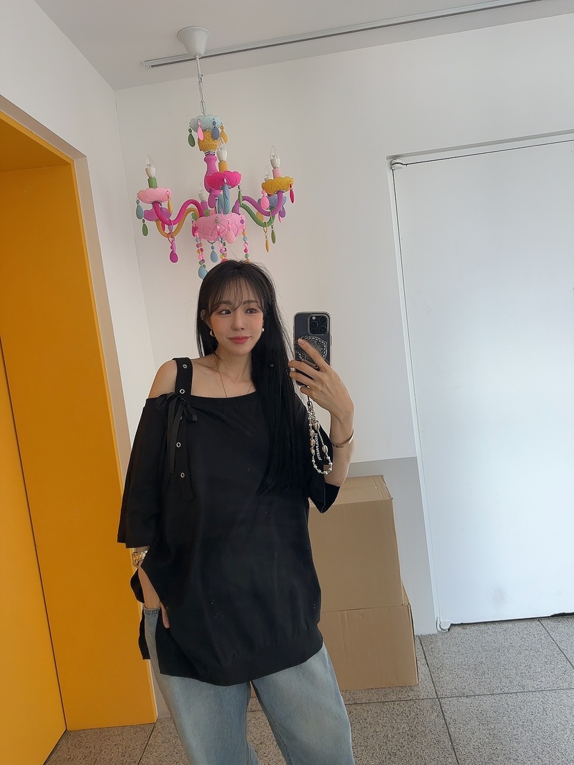 PALETTE-Q韓國直郵㊣女裝新款熱賣真品職業人氣連衣裙蝴蝶結PALETTE連衣裙