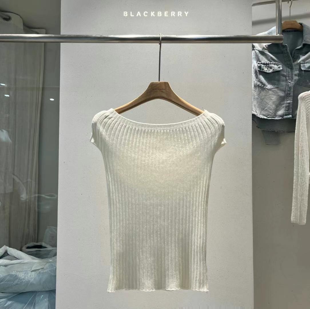 BLACKBERRY東大門㊣代購女士新品25春夏職業人氣熱賣針織衫BLACKBERRY針織衫圖色2