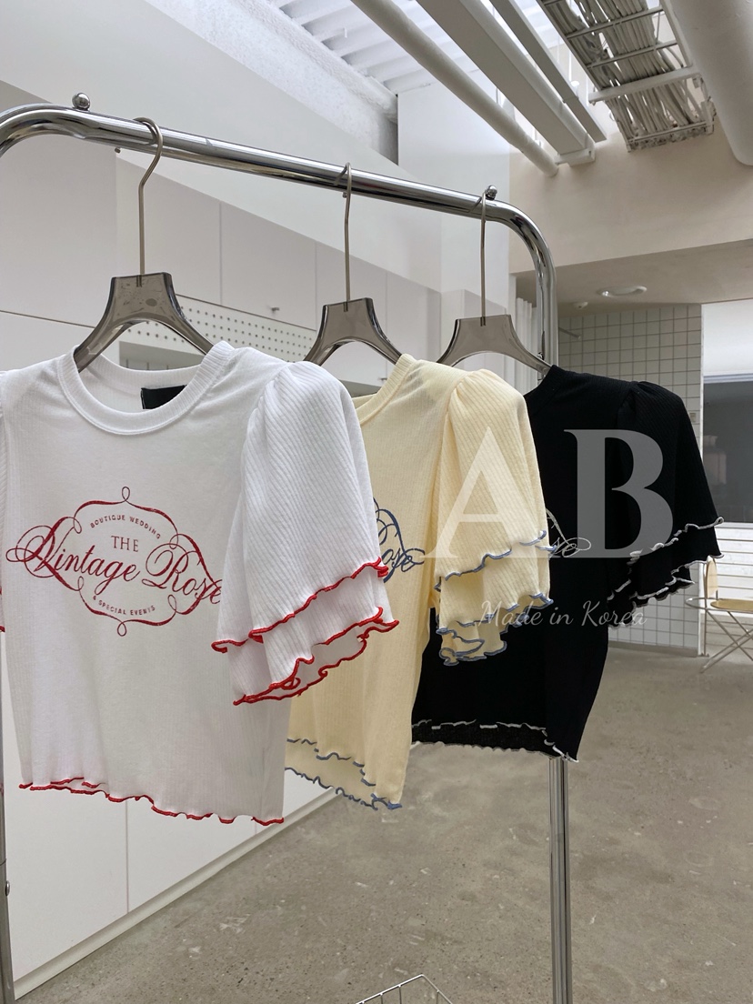 AB韓國直郵㊣女裝新款時尚休閑職業25春夏真品人氣推薦熱賣T恤ABT恤