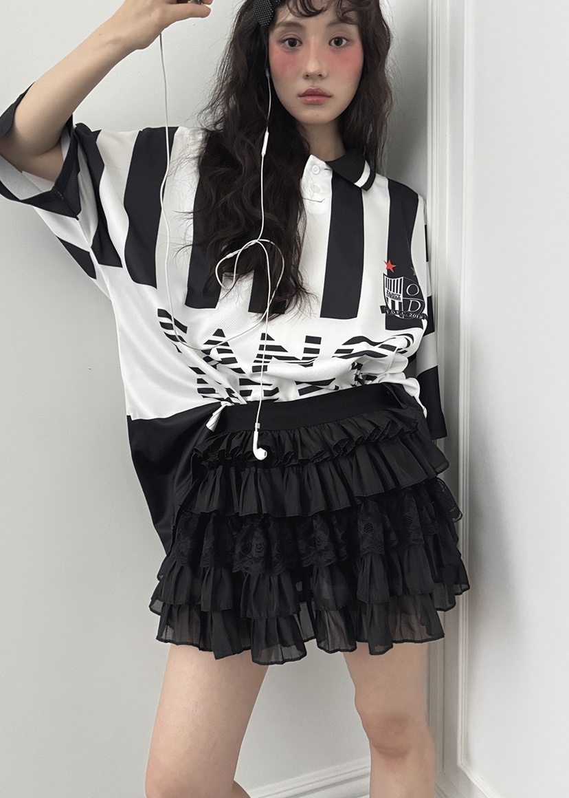 OURWAVE/OUR ROOM東大門㊣實拍女裝新品職業時尚短裙透視Our Wave/Our Room短裙