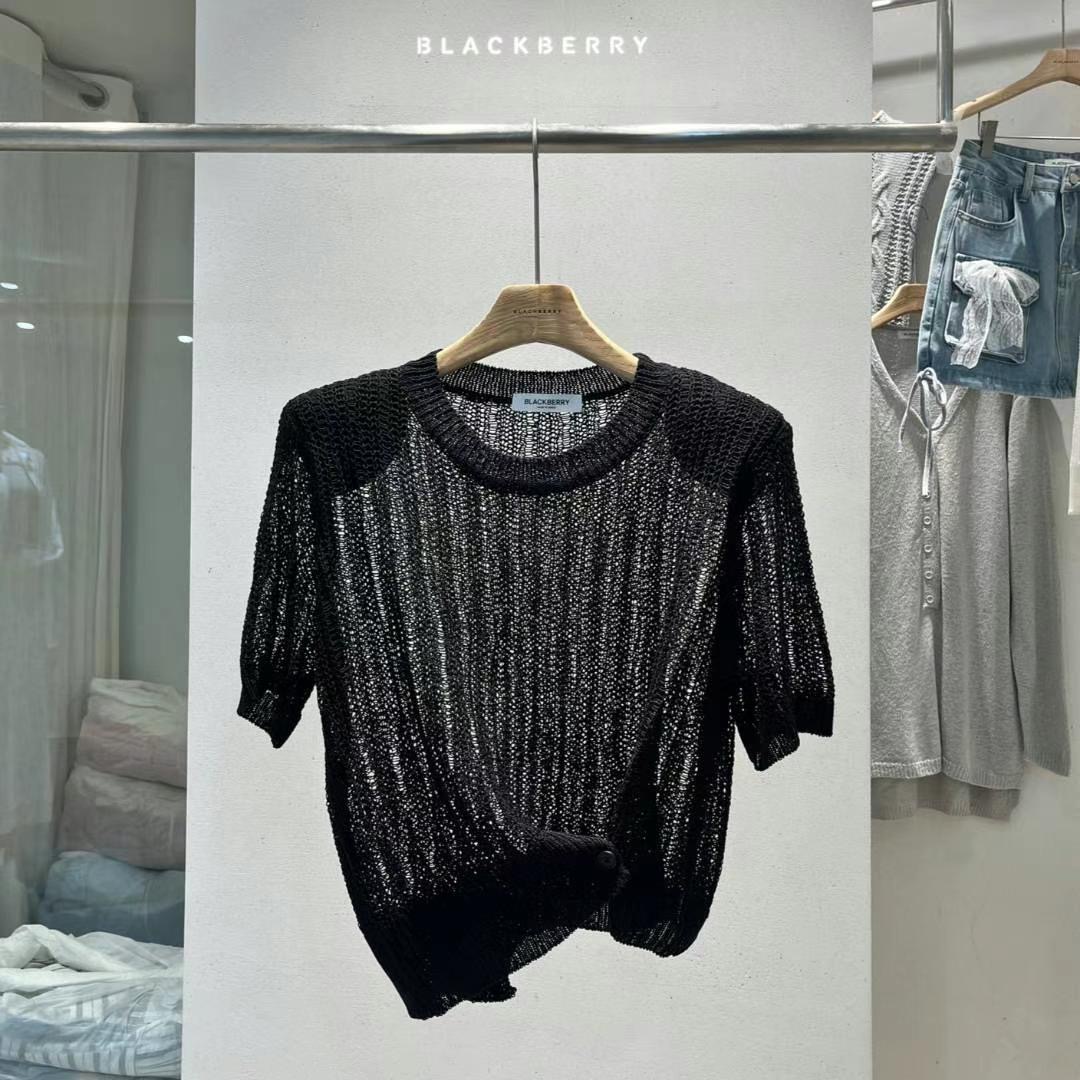 BLACKBERRY東大門㊣直郵女士新品人氣職業時尚休閑熱賣針織衫BLACKBERRY針織衫圖色4