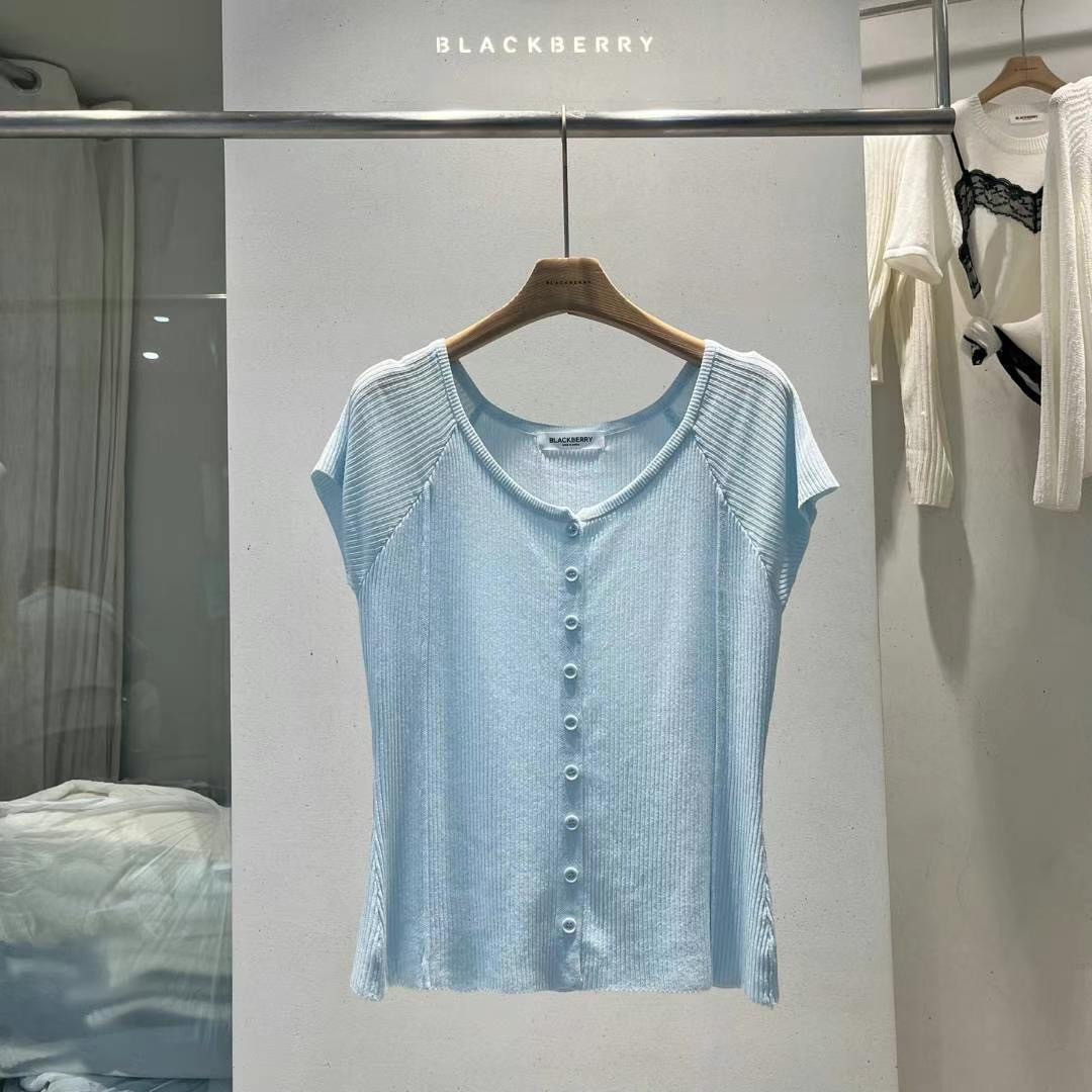BLACKBERRY韓國代購㊣女裝新款人氣休閑時尚25春夏熱賣針織衫BLACKBERRY針織衫