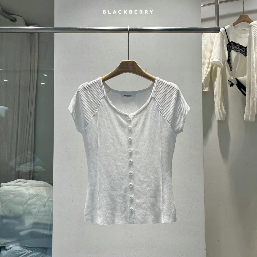BLACKBERRY韓國代購㊣女裝新款人氣休閑時尚25春夏熱賣針織衫BLACKBERRY針織衫圖色2