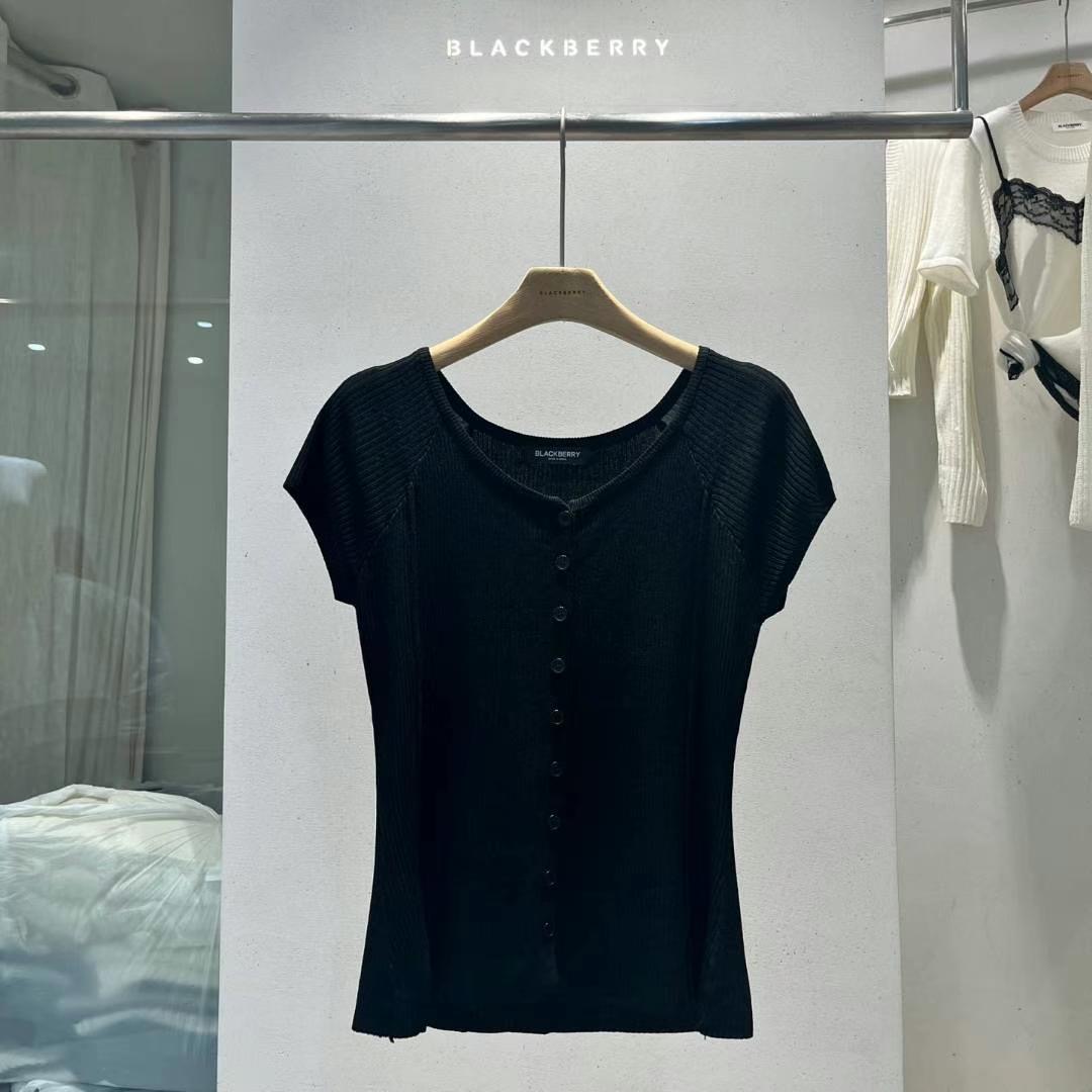 BLACKBERRY韓國代購㊣女裝新款人氣休閑時尚25春夏熱賣針織衫BLACKBERRY針織衫圖色4