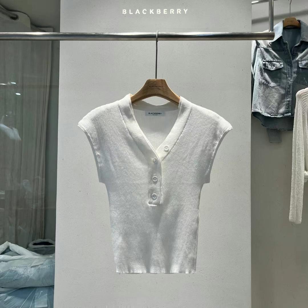 BLACKBERRY韓國直郵㊣女士新款熱賣時尚休閑25春夏推薦針織衫BLACKBERRY針織衫圖色2
