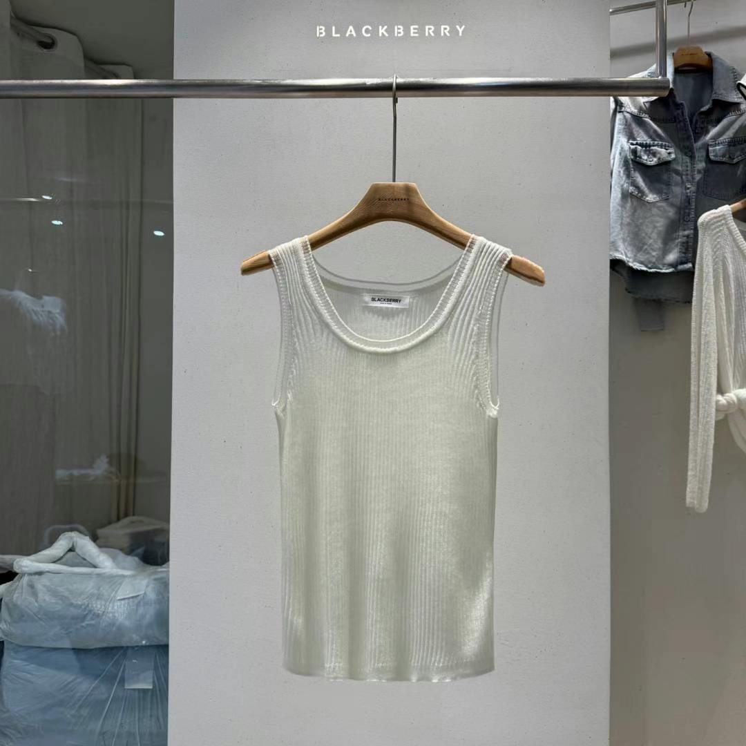 BLACKBERRY東大門㊣直郵女裝新品休閑25春夏真品職業吊帶背心BLACKBERRY吊帶/背心圖色2
