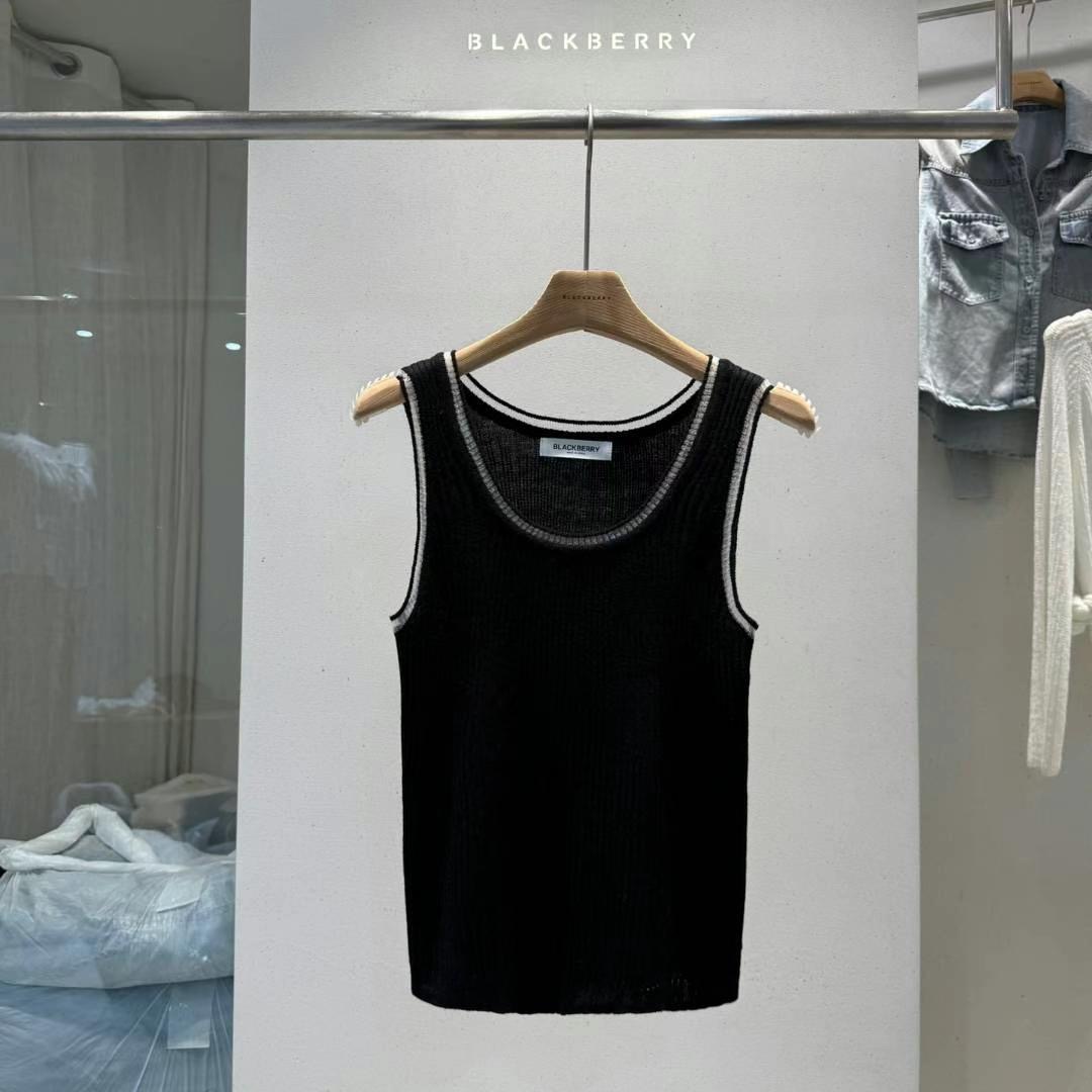 BLACKBERRY東大門㊣直郵女裝新品休閑25春夏真品職業吊帶背心BLACKBERRY吊帶/背心圖色4