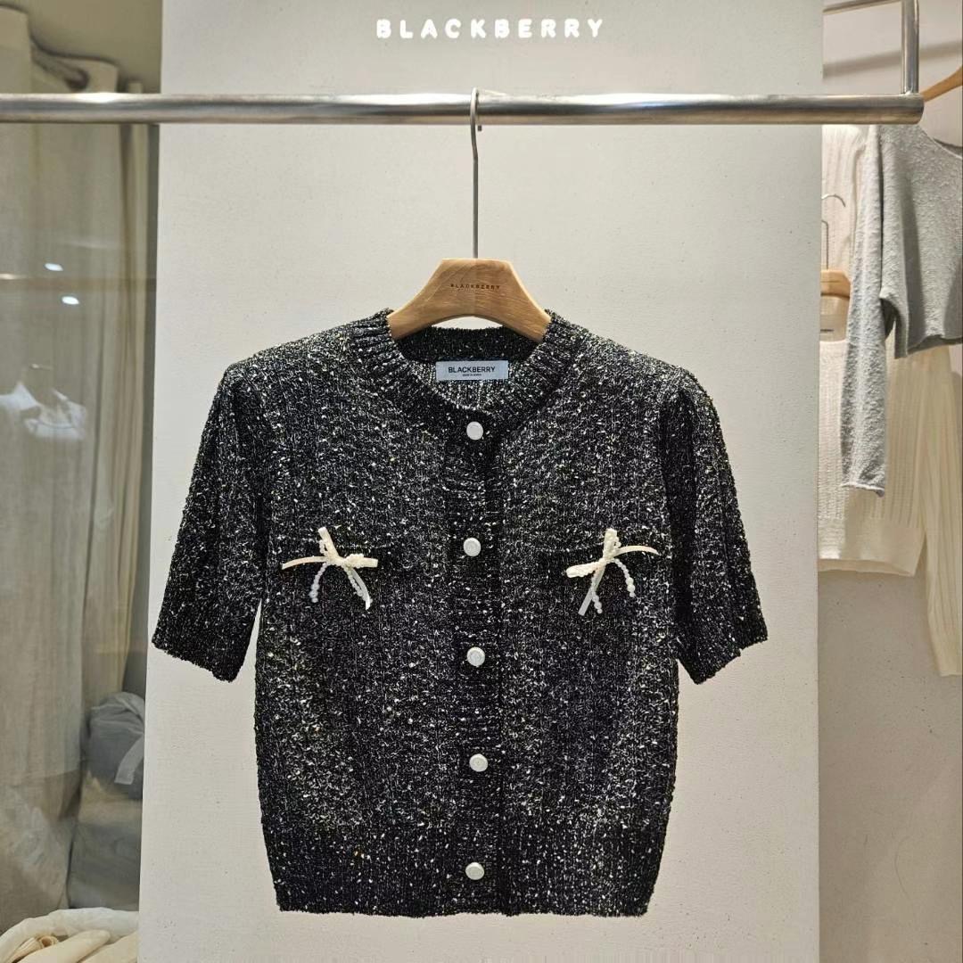 BLACKBERRY韓國代購㊣女士新款休閑真品時尚職業25春夏針織衫BLACKBERRY針織衫圖色3