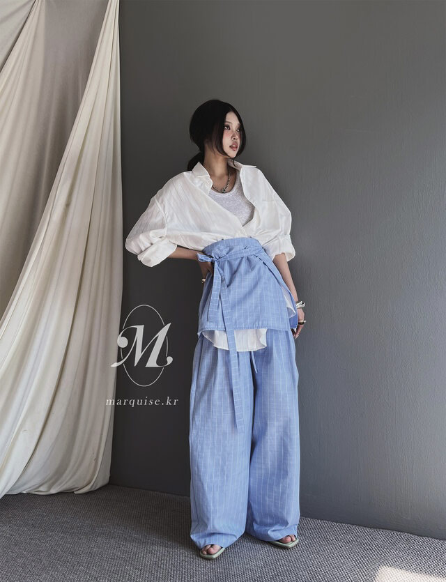 OURWAVE/OUR ROOM東大門㊣實拍女士新品職業時尚休閑褲亞麻Our Wave/Our Room休閑褲