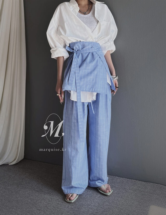 OURWAVE/OUR ROOM東大門㊣實拍女士新品職業時尚休閑褲亞麻Our Wave/Our Room休閑褲