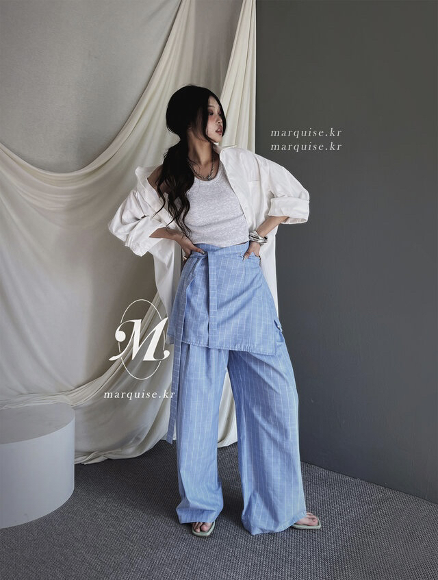 OURWAVE/OUR ROOM東大門㊣實拍女士新品職業時尚休閑褲亞麻Our Wave/Our Room休閑褲