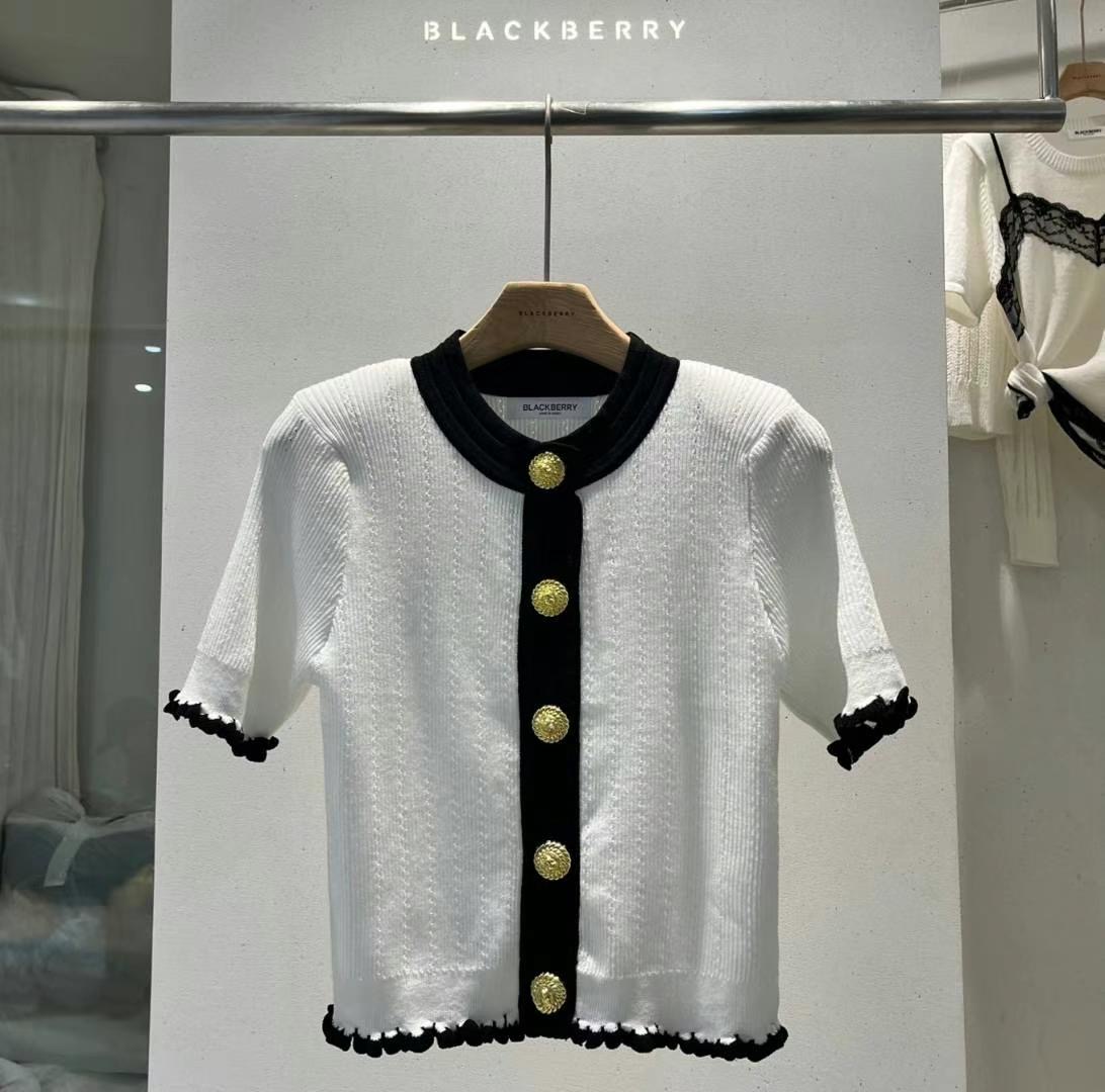 BLACKBERRY韓國代購㊣女裝新款真品時尚25春夏推薦人氣針織衫BLACKBERRY針織衫