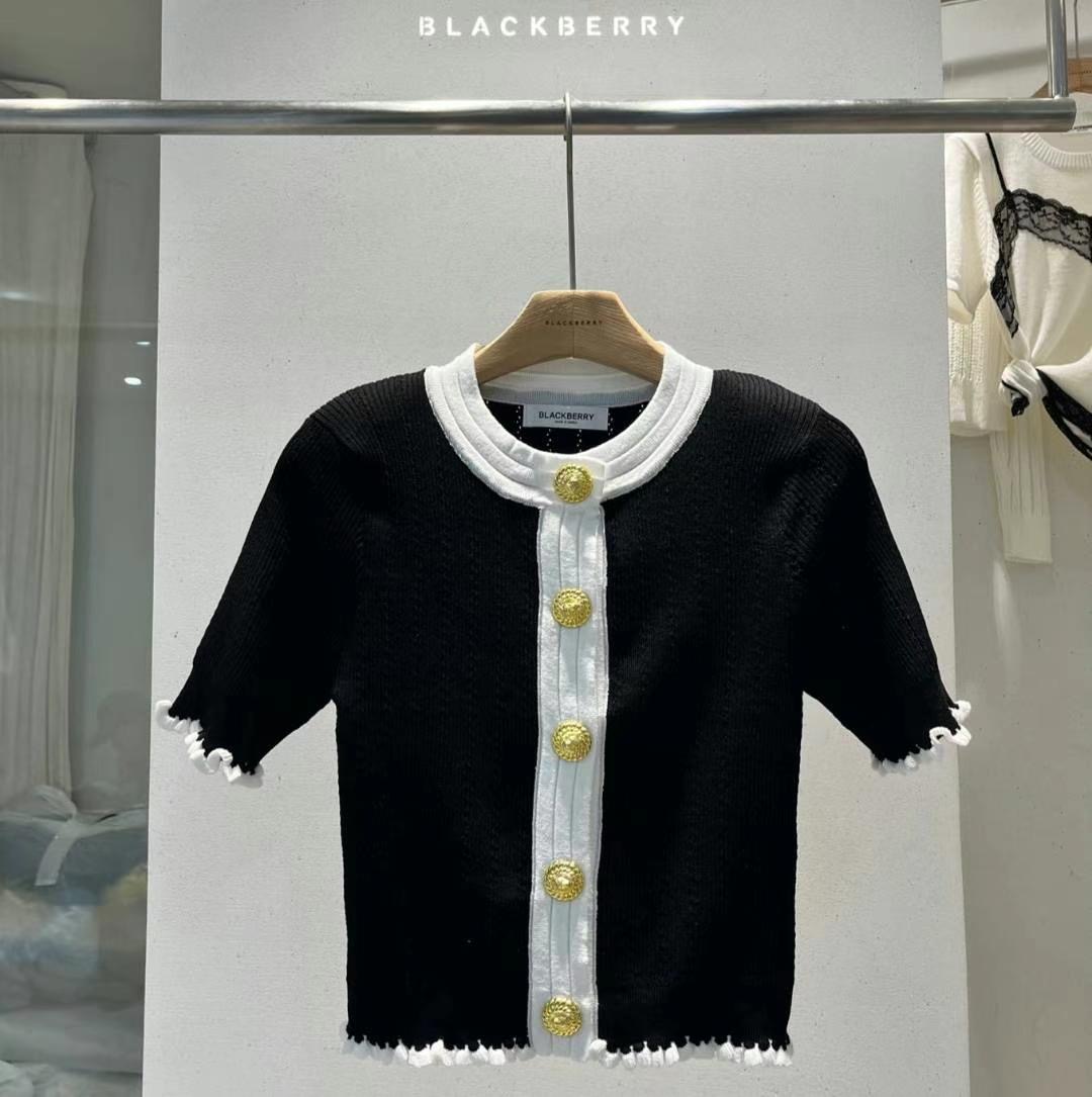 BLACKBERRY韓國代購㊣女裝新款真品時尚25春夏推薦人氣針織衫BLACKBERRY針織衫圖色2