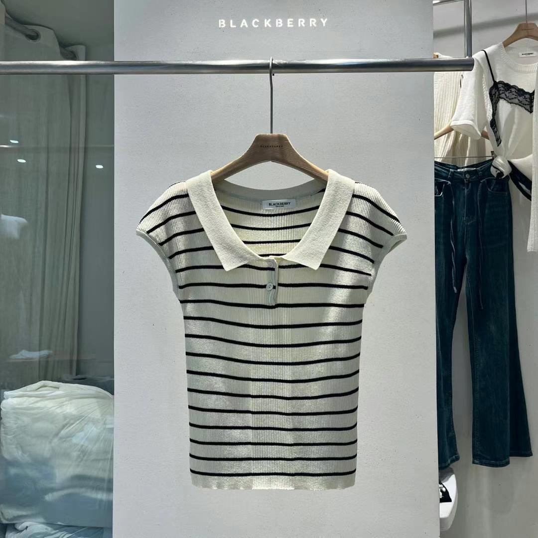 BLACKBERRY韓國直郵㊣女裝新款時尚熱賣人氣休閑真品針織衫BLACKBERRY針織衫圖色2