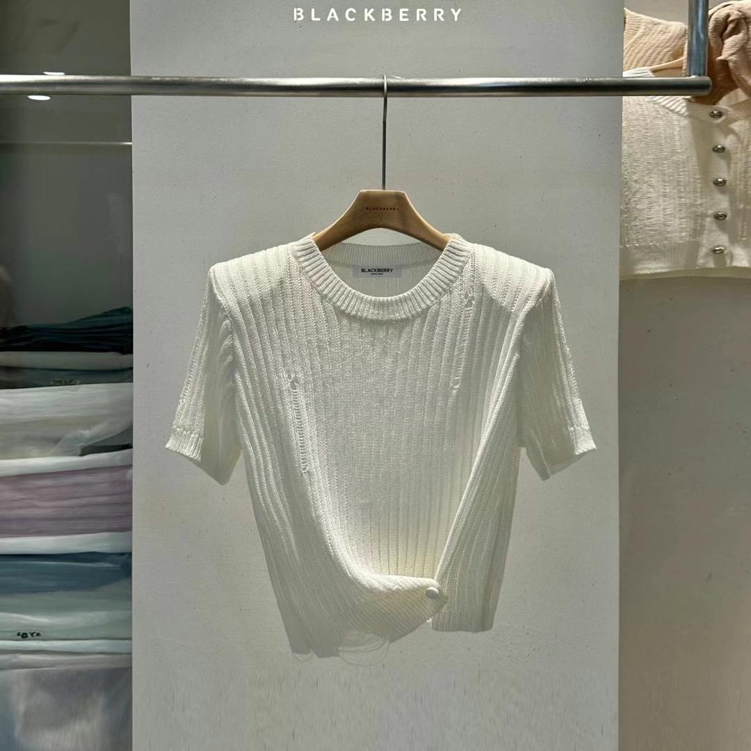 BLACKBERRY東大門㊣實拍女士新品熱賣真品人氣時尚推薦針織衫BLACKBERRY針織衫圖色3
