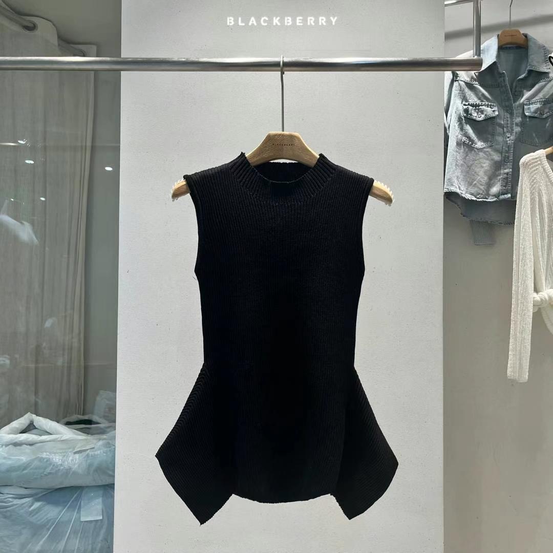 BLACKBERRY韓國代購㊣女士新品職業時尚25春夏真品人氣針織衫BLACKBERRY針織衫圖色3