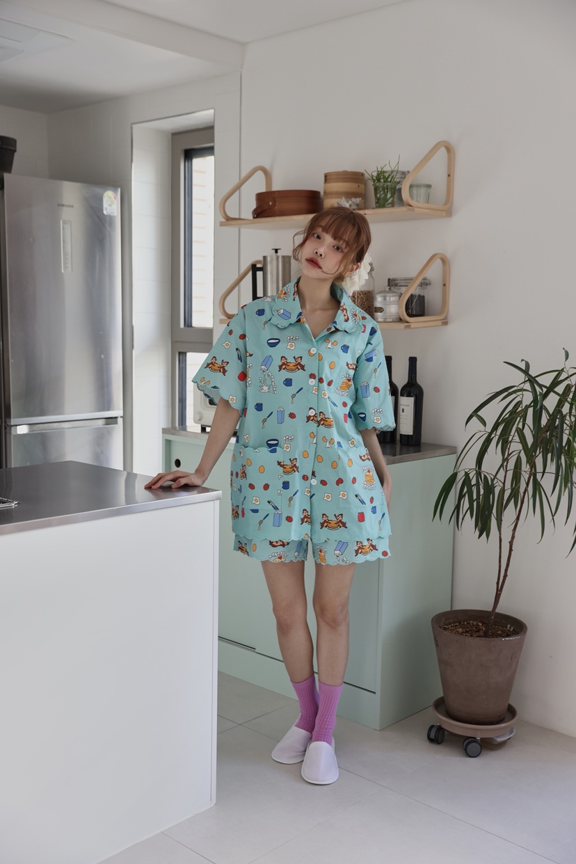 OURWAVE/OUR ROOM韓國直郵㊣女士新款職業推薦時尚休閑睡衣Our Wave/Our Room睡衣