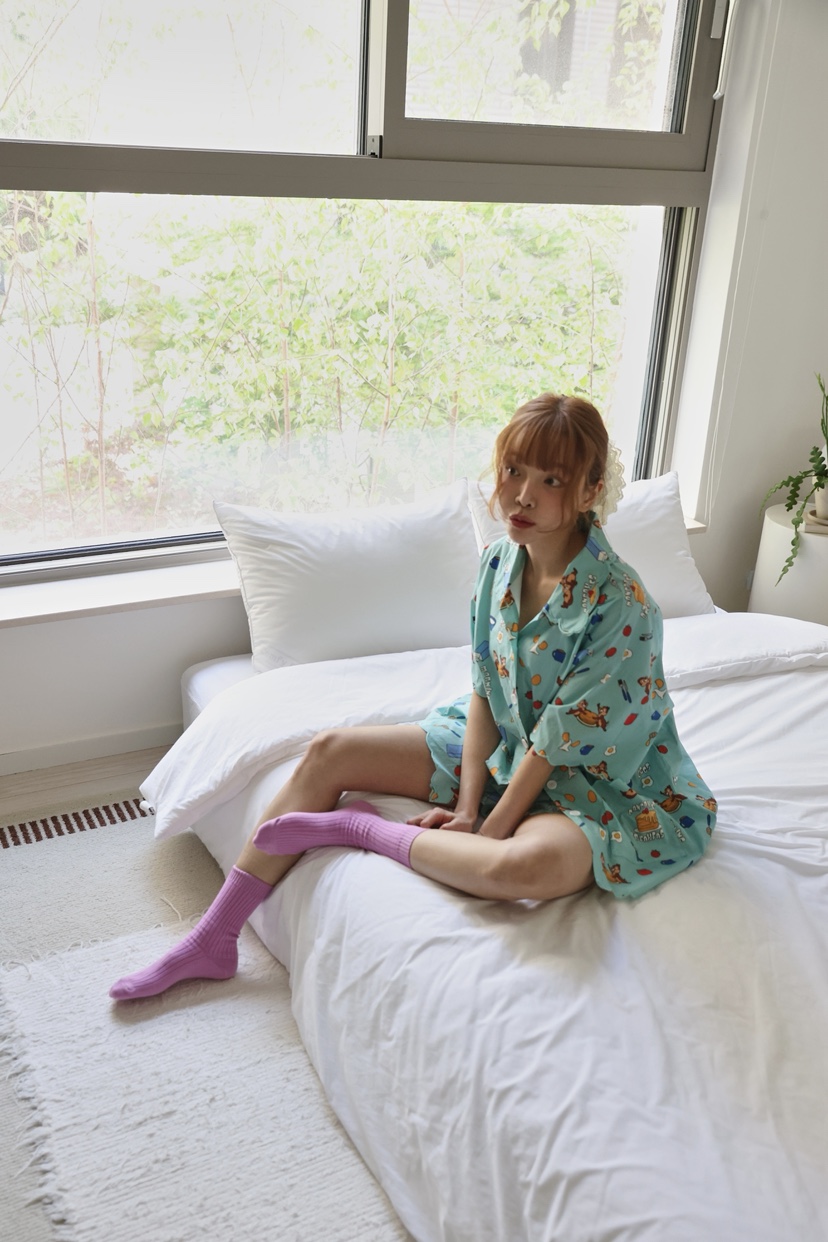 OURWAVE/OUR ROOM韓國直郵㊣女士新款職業推薦時尚休閑睡衣Our Wave/Our Room睡衣