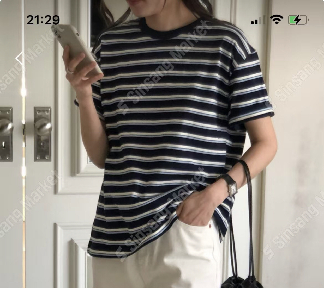 DAMBER韓國直郵㊣女裝新品真品休閑時尚職業人氣25春夏推薦T恤DAMBERT恤圖色2