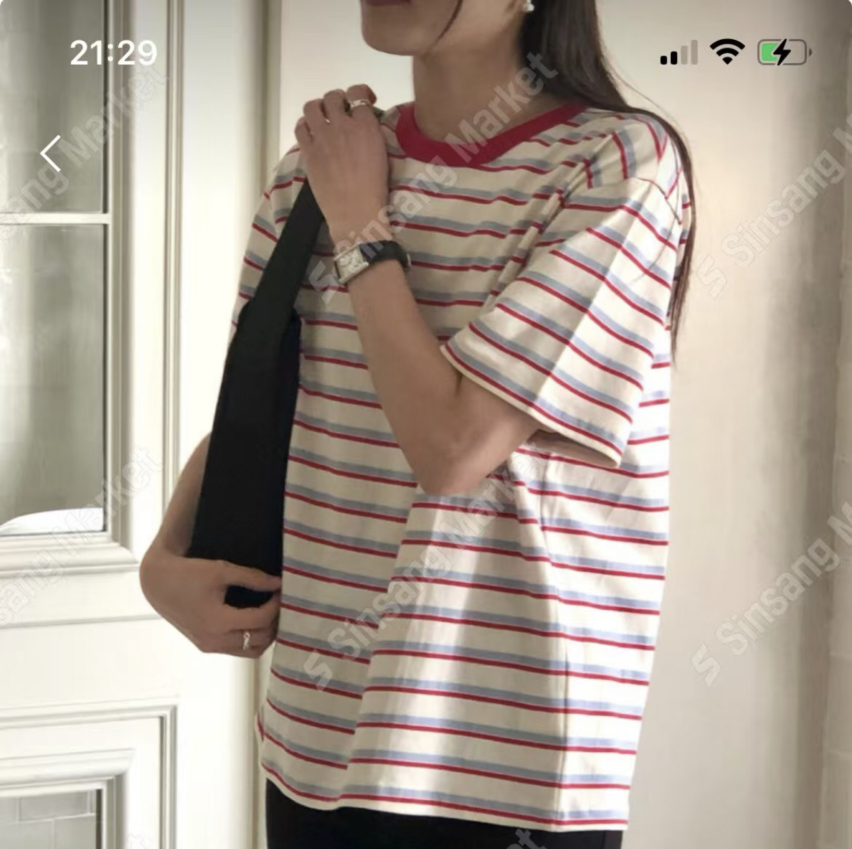 DAMBER韓國直郵㊣女裝新品真品休閑時尚職業人氣25春夏推薦T恤DAMBERT恤圖色3