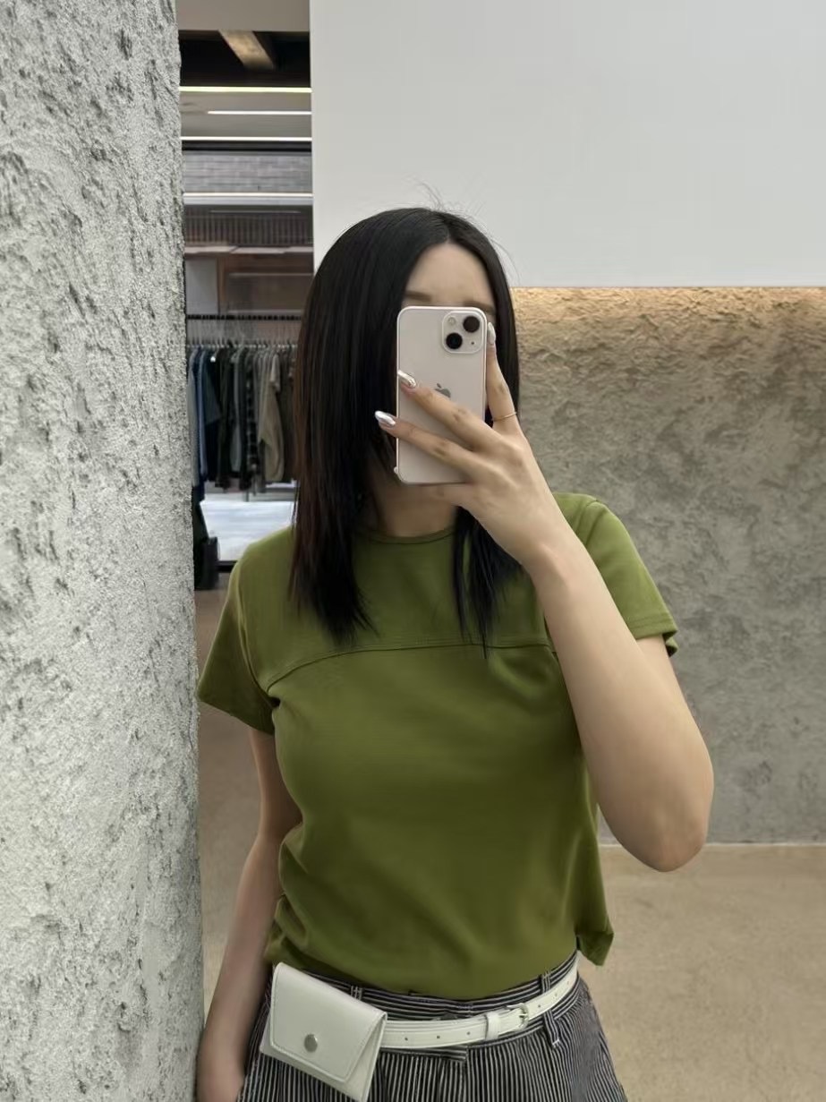 ROVENDI韓國直郵㊣女裝新款休閑時尚熱賣職業推薦人氣25春夏T恤ROVENDIT恤圖色3