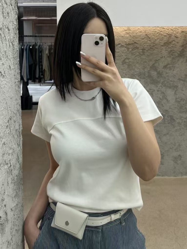 ROVENDI韓國直郵㊣女裝新款休閑時尚熱賣職業推薦人氣25春夏T恤ROVENDIT恤圖色4