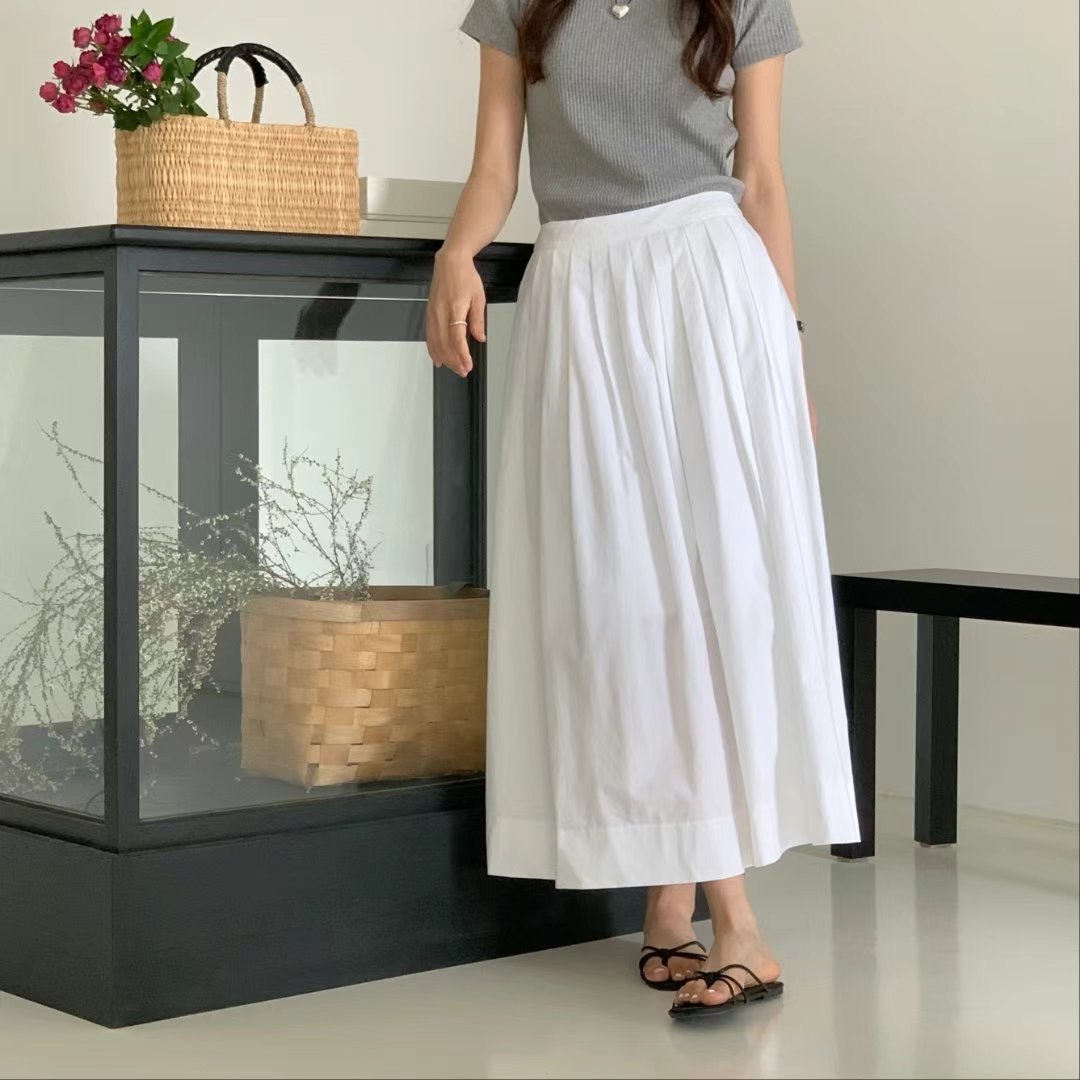 PANINI東大門㊣直郵女裝新品時尚職業25春夏休閑推薦長裙棉質PANINI長裙