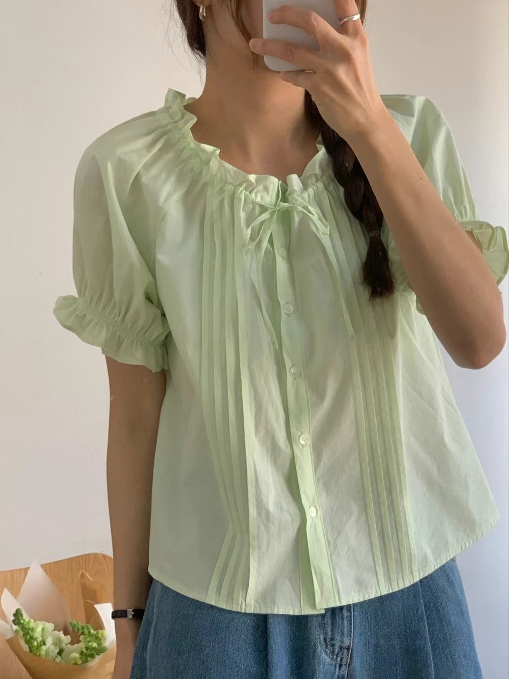 PANINI東大門㊣實拍女裝新品熱賣真品推薦人氣時尚襯衫蕾絲衫PANINI襯衫/蕾絲衫