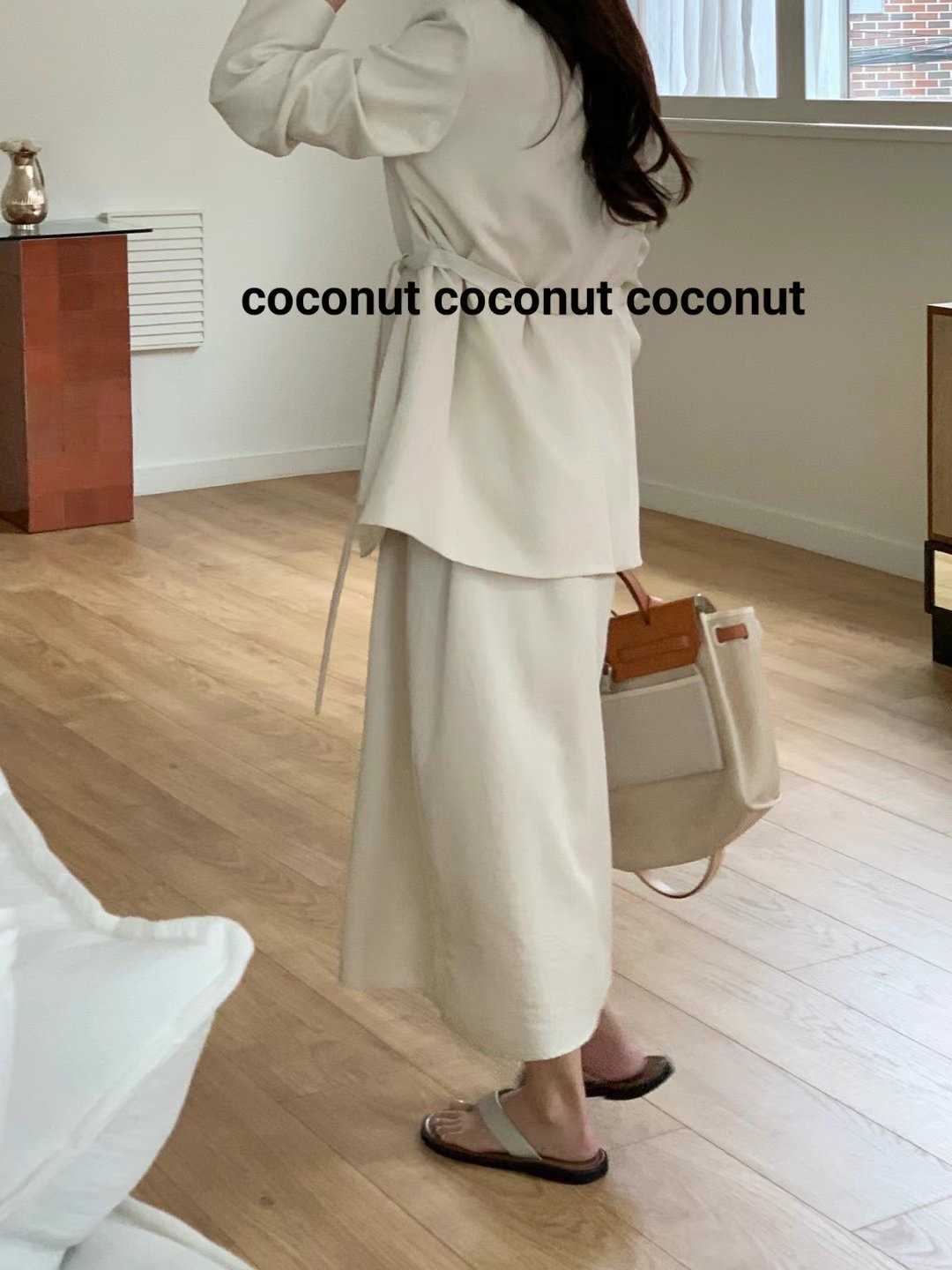COCOUNT韓國直郵㊣女裝新款熱賣職業推薦25春夏休閑套裝含腰帶COCOUNT套裝