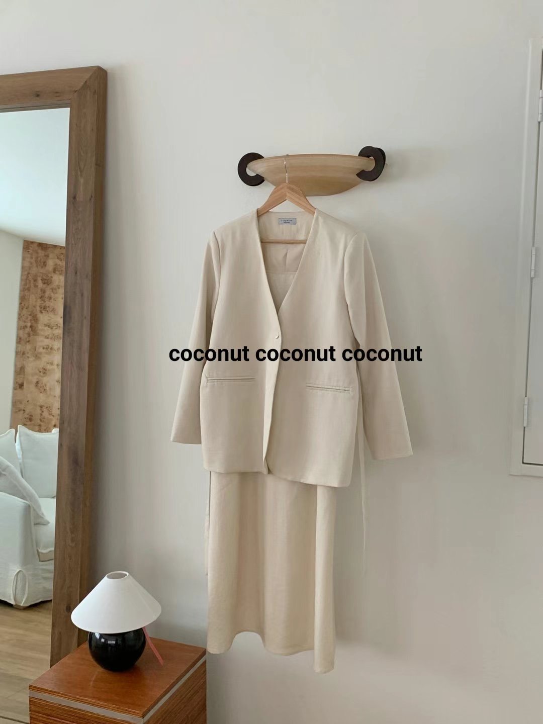 COCOUNT韓國直郵㊣女裝新款熱賣職業推薦25春夏休閑套裝含腰帶COCOUNT套裝