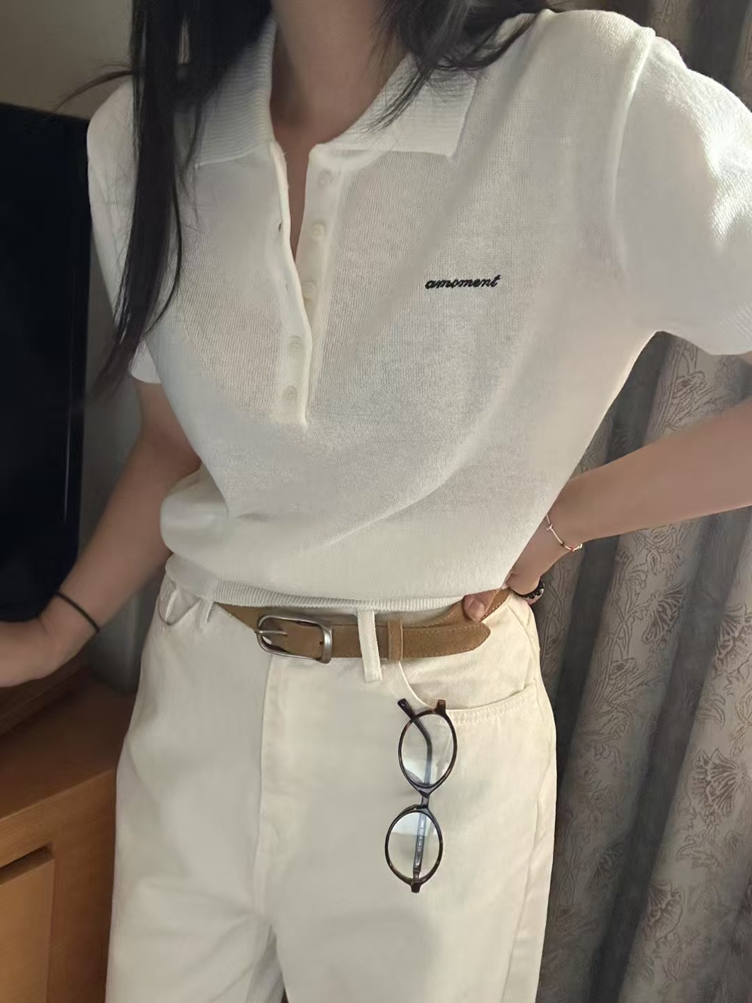 AMOMENT東大門㊣實拍女士新款人氣熱賣職業時尚推薦真品針織衫AMOMENT針織衫圖色2