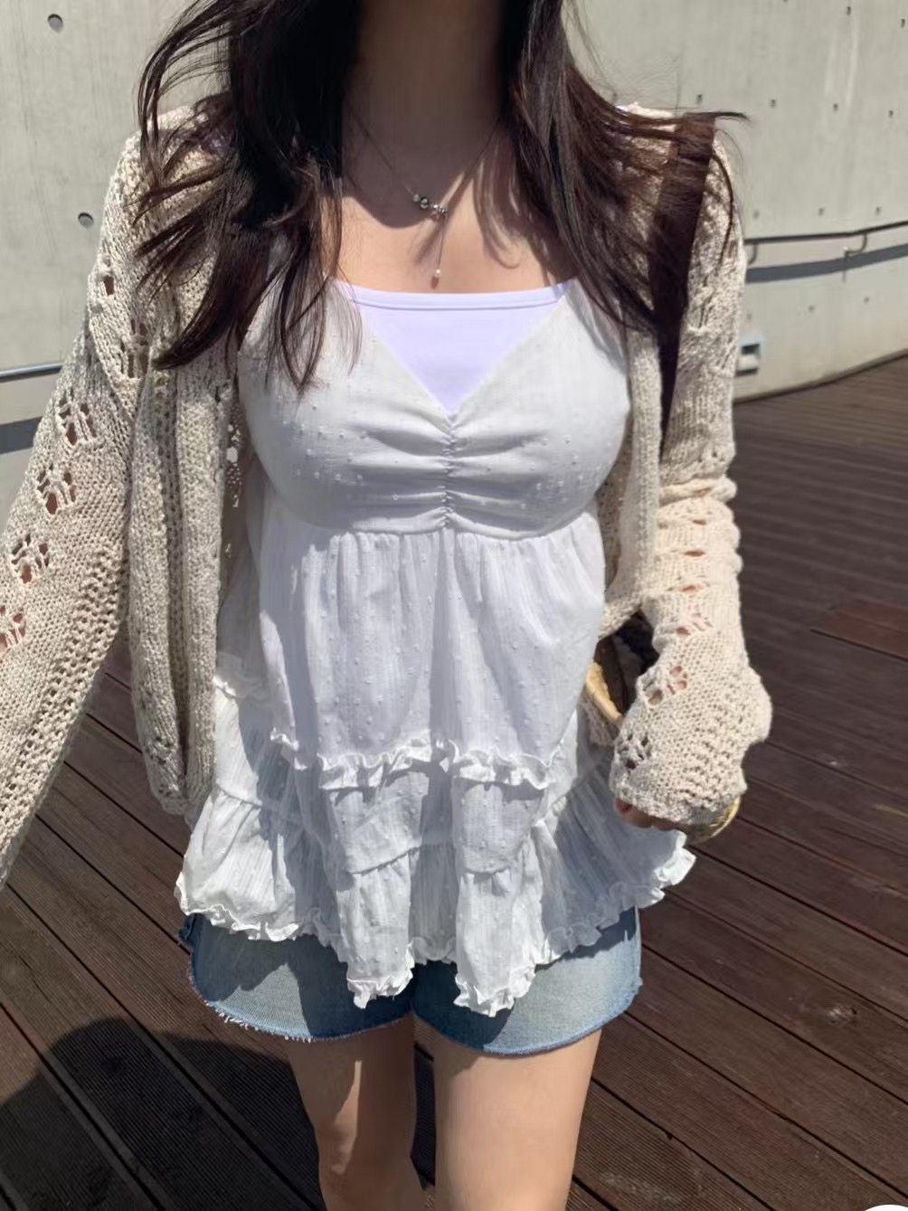 ROVENDI東大門㊣直郵女裝新款職業真品人氣25春夏時尚吊帶背心ROVENDI吊帶/背心