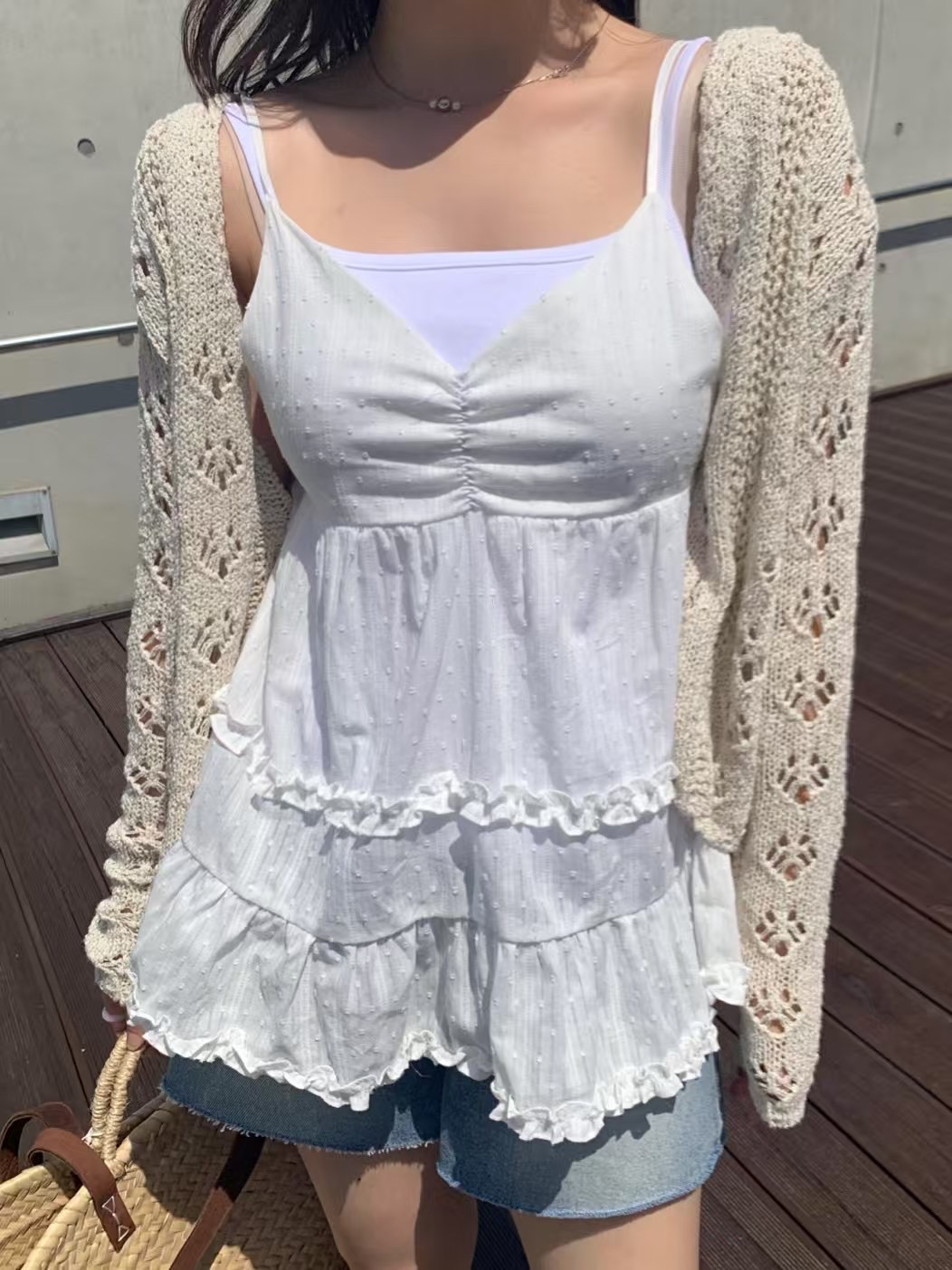 ROVENDI東大門㊣直郵女裝新款職業真品人氣25春夏時尚吊帶背心ROVENDI吊帶/背心