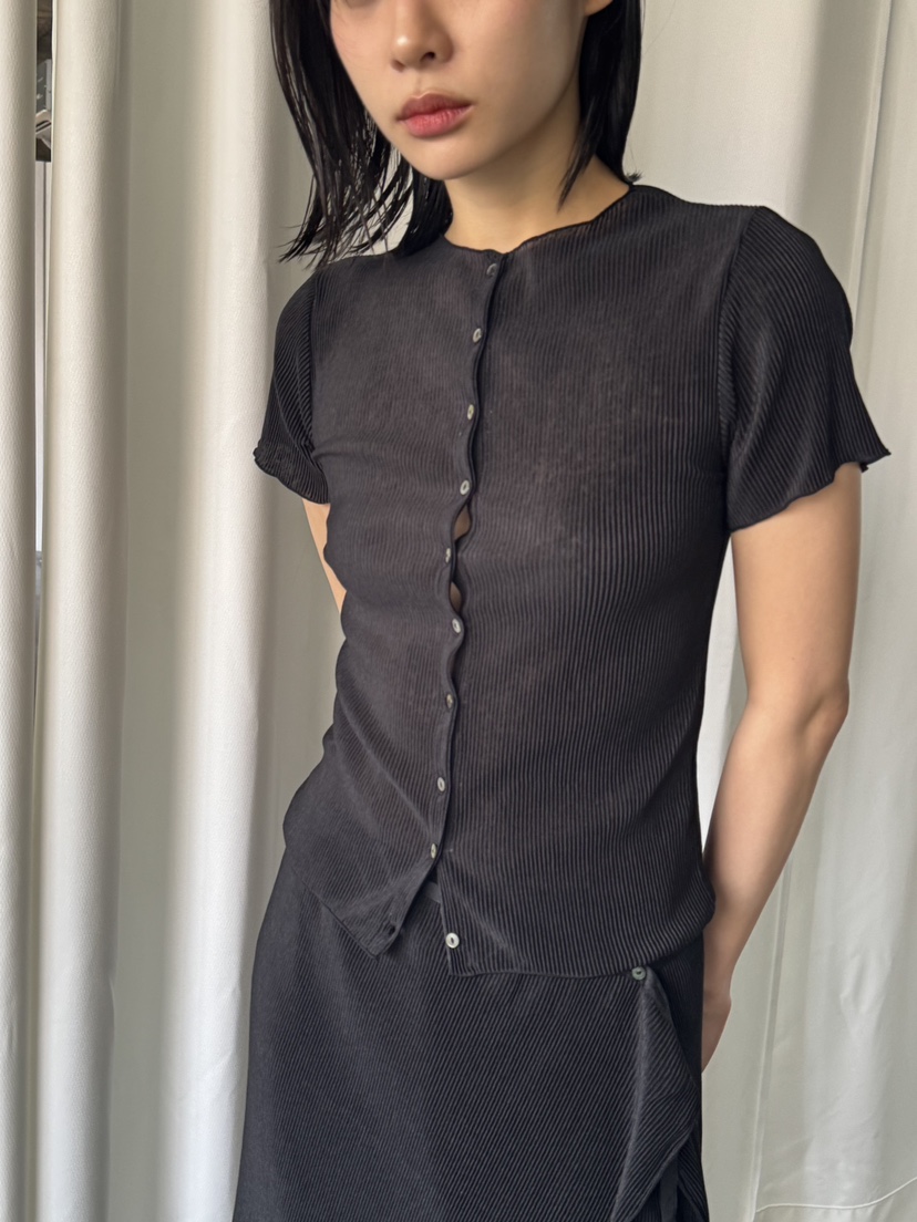 KARE/WEREPIECE韓國直郵㊣女士新款熱賣25春夏職業T恤褶皺KARE/WEREPIECET恤