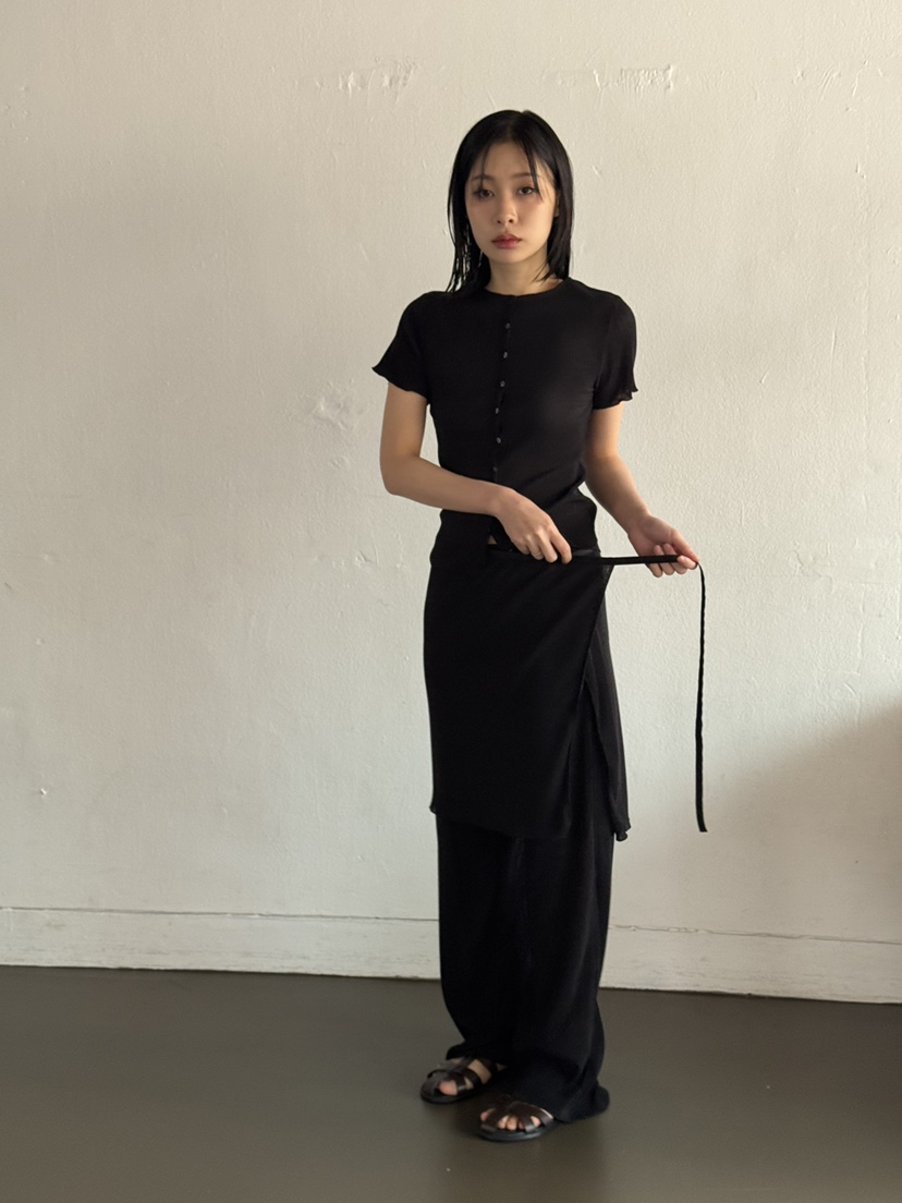 KARE/WEREPIECE韓國直郵㊣女士新款熱賣25春夏職業T恤褶皺KARE/WEREPIECET恤