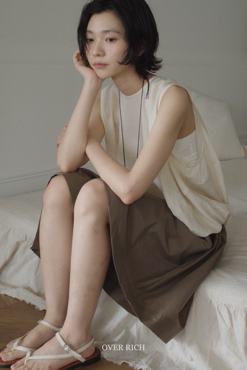 OVER RICH東大門㊣實拍女士新品人氣25春夏時尚真品吊帶背心OVER RICH吊帶/背心