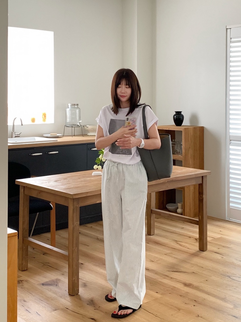 COURGETTE東大門㊣代購女裝新品時尚人氣推薦職業25春夏休閑褲COURGETTE休閑褲