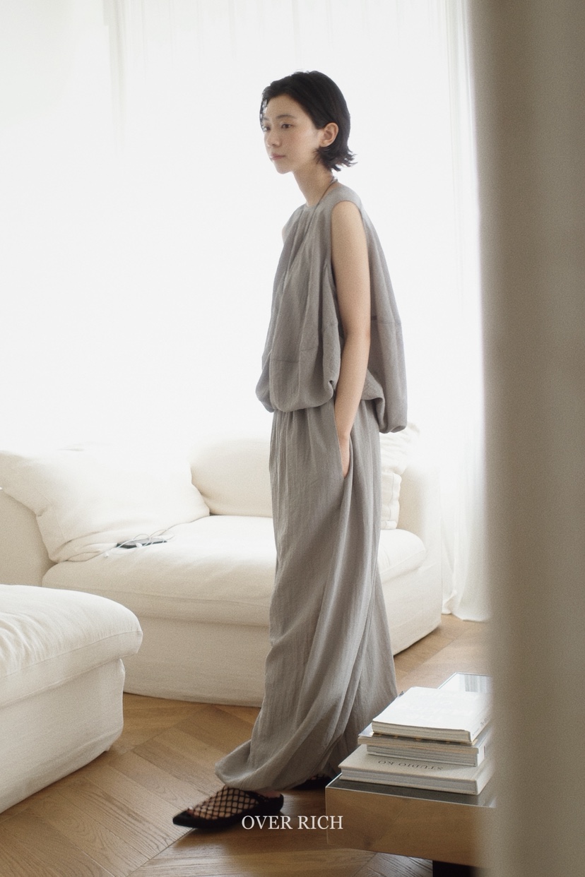 OVER RICH韓國代購㊣女裝新品休閑真品25春夏人氣推薦休閑褲OVER RICH休閑褲